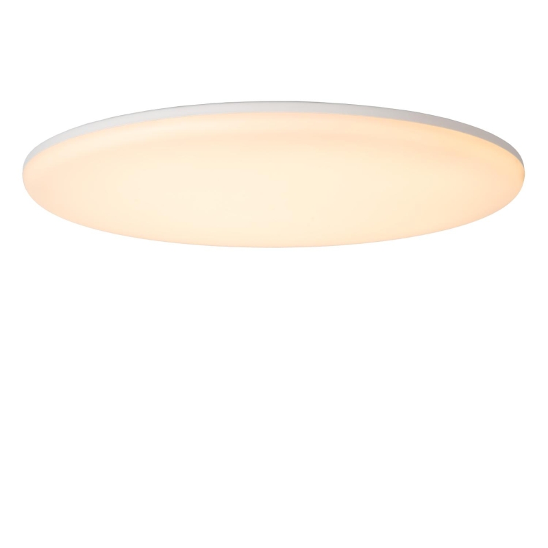 Lucide OLSON - Flush ceiling light Bathroom - Ø 35 cm - LED - CCT - 1x36W 3000K/6500K - IP44 - Opal